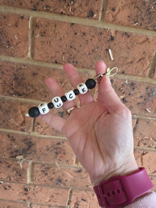 Beaded keyrings