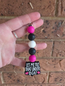 Beaded keyrings