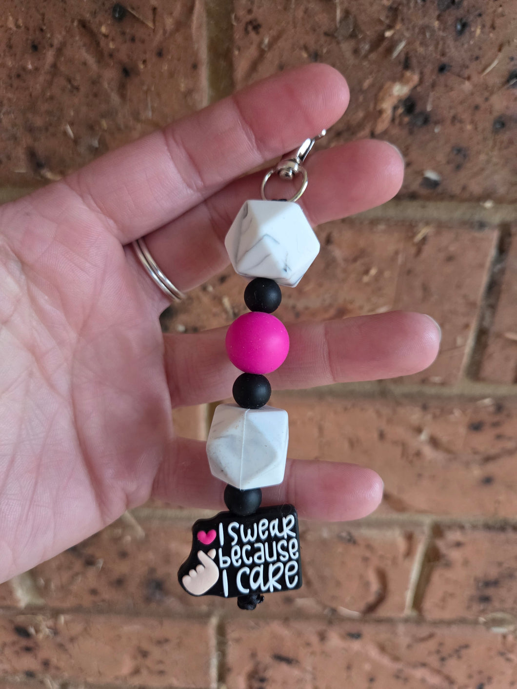 Beaded keyrings